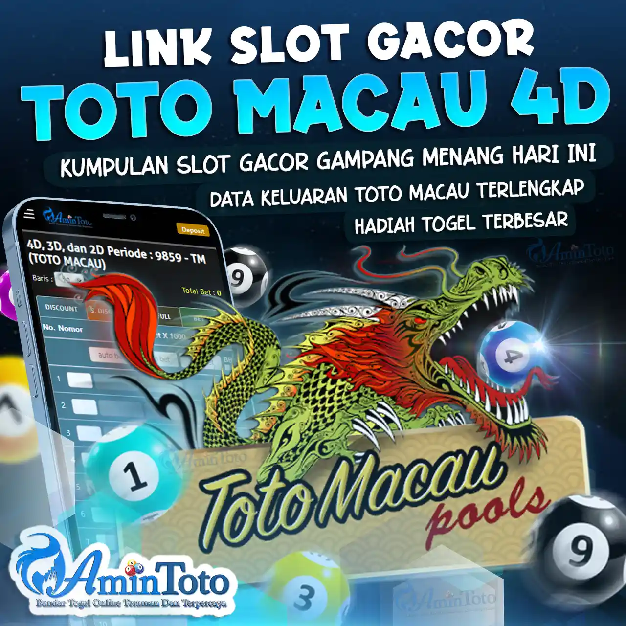 AMINTOTO - Slot Gacor Toto Macau 4D & Link Data Macau Keluaran Idn Slot Togel Terpercaya